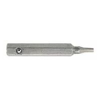 Screwing bits series 0 drive 4 mm for hollow hex screws, 1.3 mm