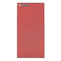 444 X 888 mm vertical perforated hook panel red