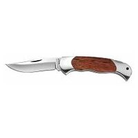 Messer mit Klingensicherung u Holzheft