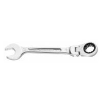 Flex-head ratchet wrench, 15 mm