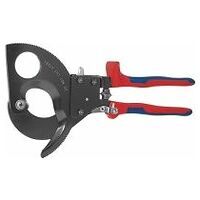 Cable cutter with compound action