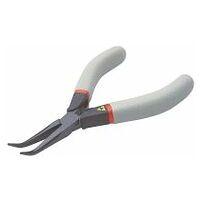 Cutting pliers half round angled nose ESD