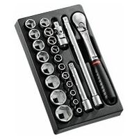 Module of 1/2″ Sockets, 23 Pieces