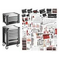 8 drawers JET rollercabinet with mechanics set 528 tools metric