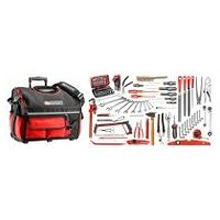 Soft bag trolley with engineers set 112 tools metric