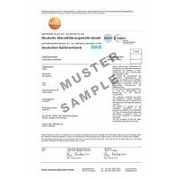 DAkkS/DKD-Kalibrierzertifikat - mit 2 Messpunkten (11,3 und 75,3 %rF bei +25°C)