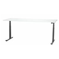 Electrically height-adjustable office desk