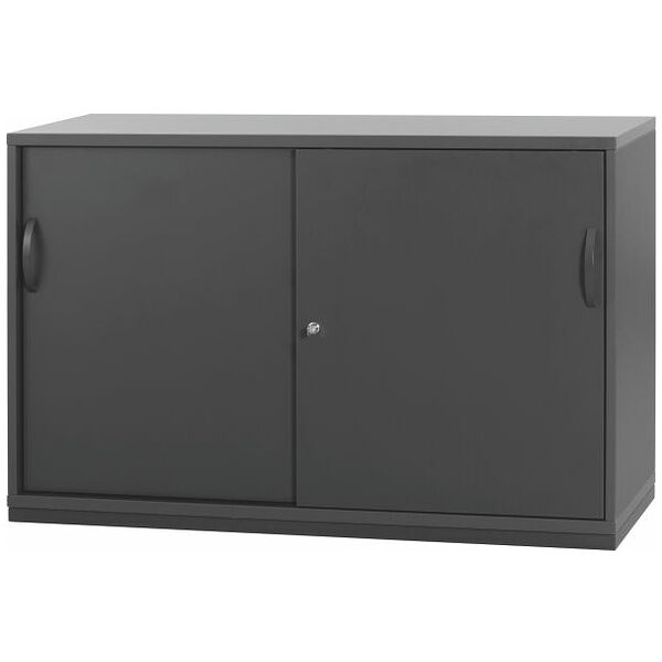 Sideboard with sliding doors, height of 3 box files  1600 mm