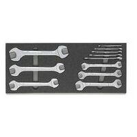 Double open ended spanner set  11