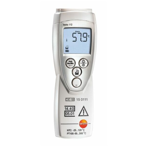 testo 112 highly accurate temperature measuring instrument - with PTB approval
