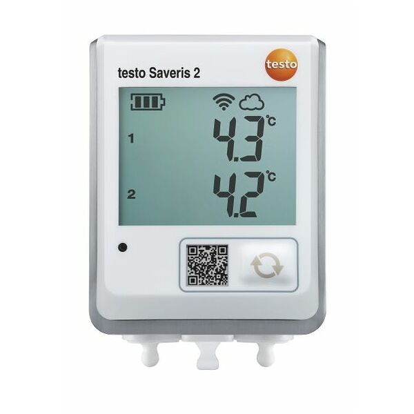 testo Saveris 2-T2 - înregistrator de date fără fir, 2 conexiuni pentru senzor de temperatură NTC