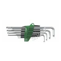 Stiftschlüssel Set im ProStar Halter TORX® 14 Teile titansilber