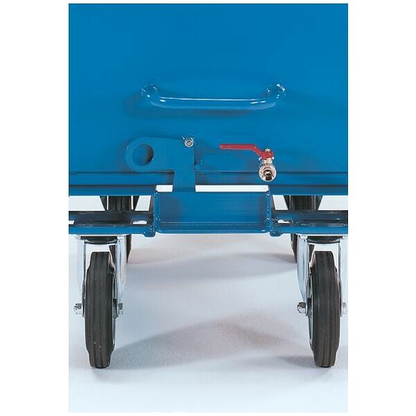 Tipper truck RAL 5007 with discharge valve 250 litres