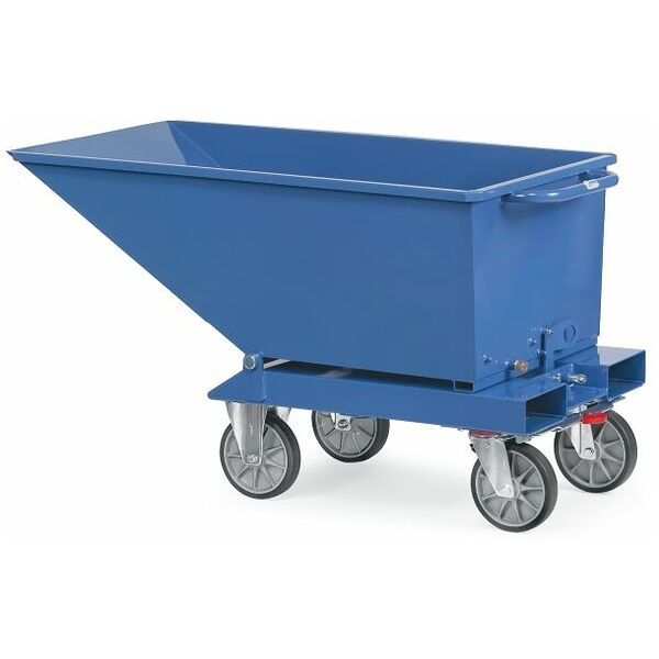 Tipper truck RAL 5007 with discharge valve 250 litres