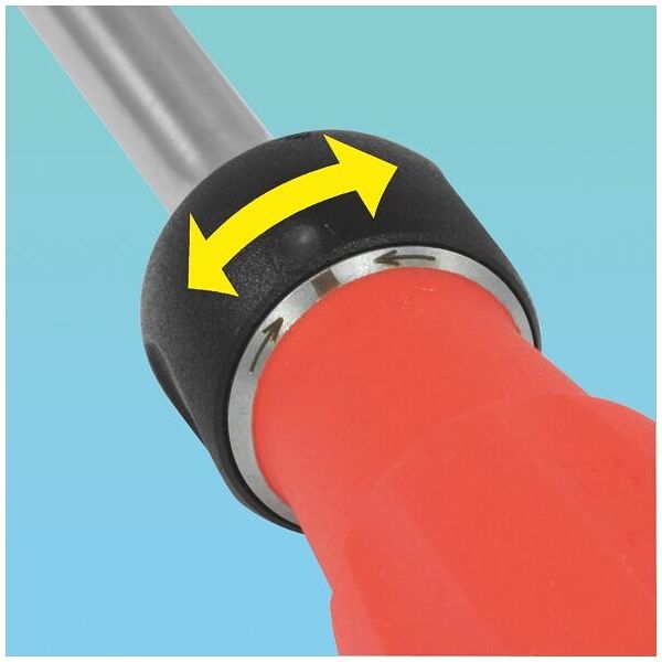 Impugnatura a cricchetto “Twister” per bit da 1/4 pollice con magnete