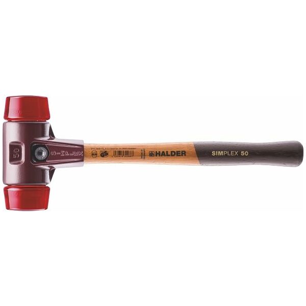 SIMPLEX-Schonhammer mit Kunststoff-Einsätzen  rot