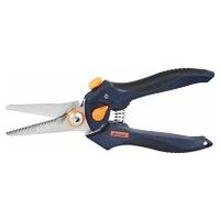 Multi-purpose shears with 2-component handles straight, with adjustable handle opening