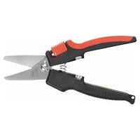 Multi-purpose shears with 2-component handles straight 190 mm