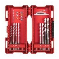 Multimaterialbohrer 1/4″ Kassette (8 teile)