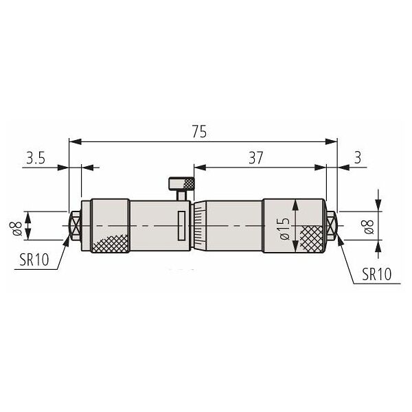 Micromètre intérieur tubulaire, 75-100 mm