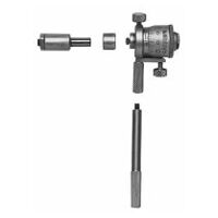 Micrometro per interni, tubi intercambiabili, 25-50 mm, con 2 tubi, superficie di misura temprata