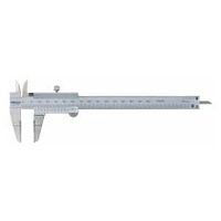 Deslizador de medición Nonius, superficies de medición de la cuchilla, 0-150 mm, 0,05 mm, métrico