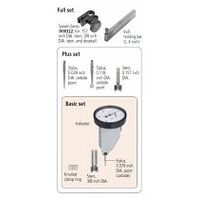 Dial Test Indicator, Horiz. 20° Face 0,016″, 0,0001″, 4/9,52mm Stem, Bracket, Black Dial