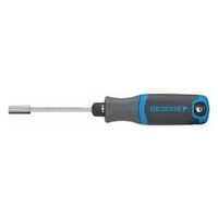 Magazine handle screwdriver with ratchet function