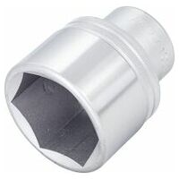 Socket ∙ hexagon 50 mm Outside hexagon profile Square, hollow 20 mm (3/4 inch)