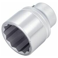 Llave de vaso ∙ hexagonal doble ∙ Cuadrado hueco 20 mm (3/4 pulgadas) ∙ Perfil hexagonal doble exterior ∙ 73 mm