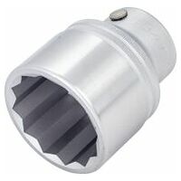 Llave de vaso ∙ hexagonal doble ∙ Cuadrado hueco 20 mm (3/4 pulgadas) ∙ Perfil hexagonal doble exterior ∙ 72 mm