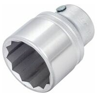 Llave de vaso ∙ hexagonal doble ∙ Cuadrado hueco 20 mm (3/4 pulgadas) ∙ Perfil hexagonal doble exterior ∙ 68.5 mm