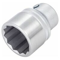 Llave de vaso ∙ hexagonal doble ∙ Cuadrado hueco 20 mm (3/4 pulgadas) ∙ Perfil hexagonal doble exterior ∙ 63 mm