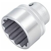 Llave de vaso ∙ hexagonal doble ∙ Cuadrado hueco 20 mm (3/4 pulgadas) ∙ Perfil hexagonal doble exterior ∙ 78 mm