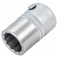 Llave de vaso ∙ hexagonal doble ∙ Cuadrado hueco 20 mm (3/4 pulgadas) ∙ Perfil hexagonal doble exterior ∙ 22 ∙ 52 mm