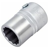 Llave de vaso ∙ hexagonal doble ∙ Cuadrado hueco 20 mm (3/4 pulgadas) ∙ Perfil hexagonal doble exterior ∙ 24 ∙ 52 mm