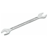 Double open-end wrench 14 x 15 mm Outside hexagon profile