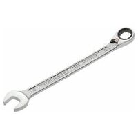 Ratcheting combination wrench 19 mm Outside 12-point traction profile