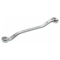 Double box-end wrench ∙ open 10 x 11 mm Outside hexagon profile