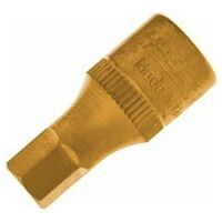 Screwdriver socket 7 mm Inside hexagon profile Square, hollow 6.3 mm (1/4 inch)