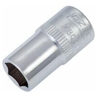 Socket ∙ 1/4 inch (6.3 mm) square, hollow ∙ Outside hexagon traction profile ∙ Size 5/16″