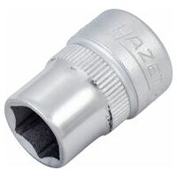 Socket ∙ 3/8 inch (10 mm) square, hollow ∙ Outside hexagon traction profile ∙ Size 10 mm