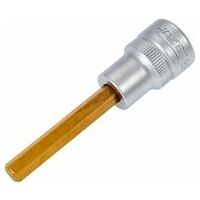 Screwdriver socket 6 mm Inside hexagon profile Square, hollow 10 mm (3/8 inch)