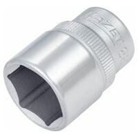 Socket ∙ 3/8 inch (10 mm) square, hollow ∙ Outside hexagon traction profile ∙ Size 16 mm