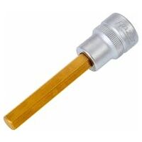 Screwdriver socket 8 mm Inside hexagon profile Square, hollow 10 mm (3/8 inch)