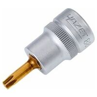 Screwdriver socket ∙ 3/8 inch (10 mm) square, hollow ∙ Inside TORX® profile ∙ Size T25