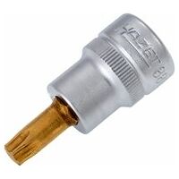 Screwdriver socket ∙ 3/8 inch (10 mm) square, hollow ∙ Inside TORX® profile ∙ Size T40