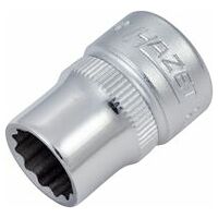 Socket ∙ 3/8 inch (10 mm) square, hollow ∙ Outside 12-point traction profile ∙ Size 10 mm