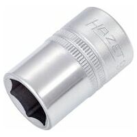 Socket ∙ 1/2 inch (12.5 mm) square, hollow ∙ Outside hexagon traction profile ∙ Size 16 mm