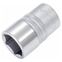 Socket ∙ hexagon 17 mm Outside hexagon traction profile Square, hollow 12.5 mm (1/2 inch)